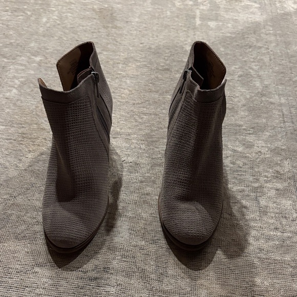 Lucky Brand Shoes - Lucky Brand Charcoal Textured Ankle Booties